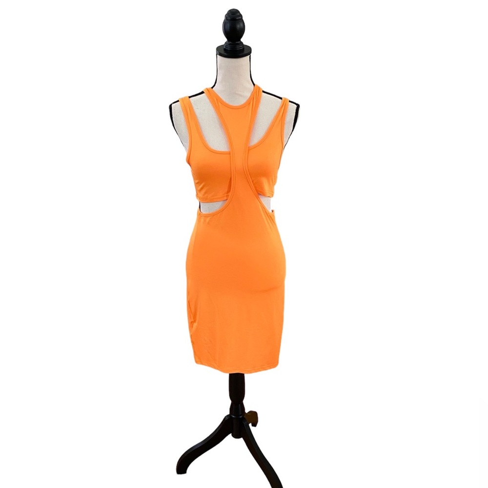 Two Piece Cut Out Mini Dress